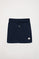 Calção curto orgânico azul marinho Neutrals kids com logótipo